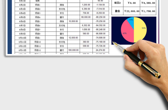 2024年现金流水账-自动计算汇总免费下载