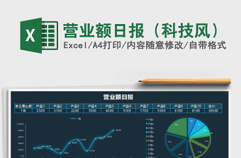 营业额日报（科技风）