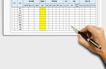 2025年工资表（直接生产工资条）