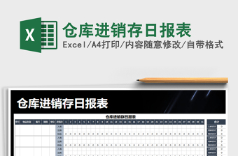 2025年仓库进销存日报表