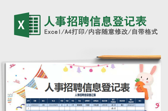 2025招聘信息excel表格图片大全