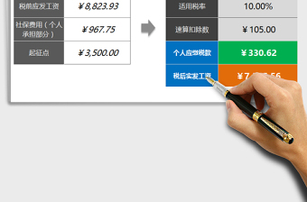 2024年工资个税计算器（通用版，含税工资，含公式说明）