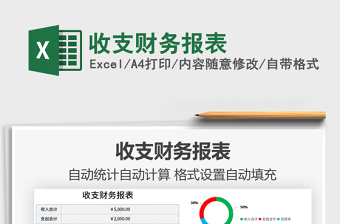 收支财务报表