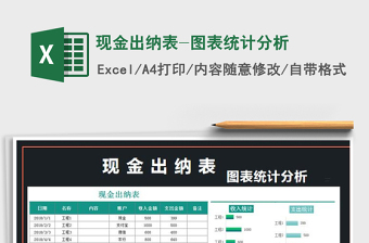 2025年现金出纳表-图表统计分析