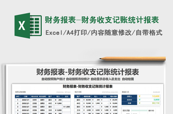 2024年财务报表-财务收支记账统计报表免费下载