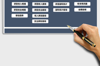 2024年财务收支项目管理系统（自动统计）