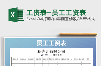 2025年工资表-员工工资表