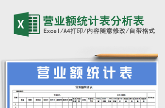 2025年营业额统计表分析表