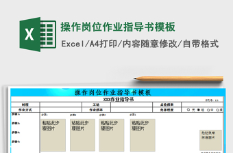 岗位说明书模板表格