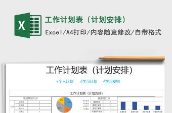 2024年工作计划表（计划安排）免费下载