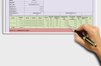 2025年银行中间业务费计算表