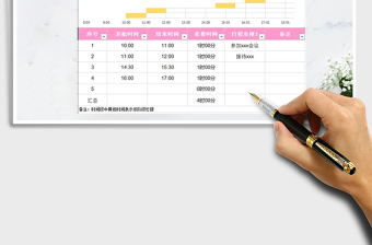 领导行程安排表