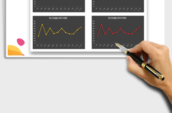 2025年销量分析多彩折线图（可视化）