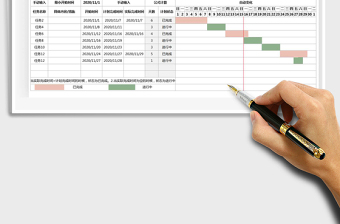 2024年工作任务进度表-自动判断状态exce表格免费下载