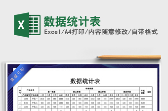 2024年数据统计表免费下载