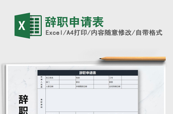 2025年辞职申请表