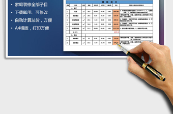 2025年装饰报价单免费下载