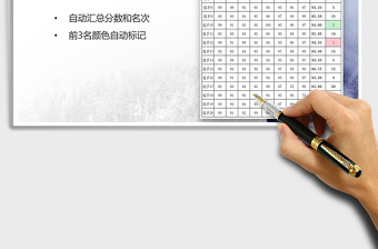 2025年比赛评分表（自动排名）