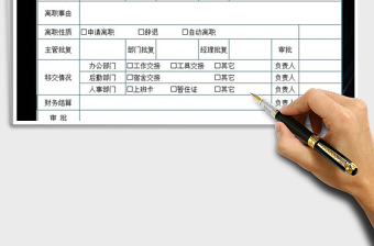 2025年员工辞职单免费下载