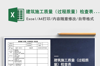 2025全套施工excel表格大全