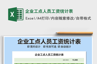 2025年企业工点人员工资统计表