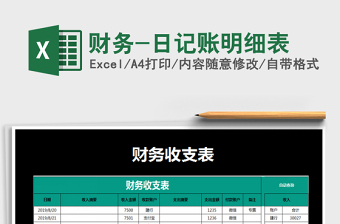 2025年财务-日记账明细表