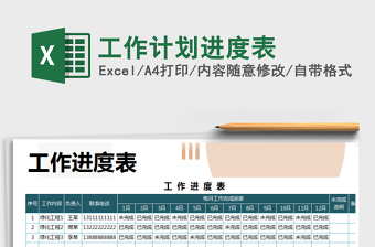 2025年工作计划进度表