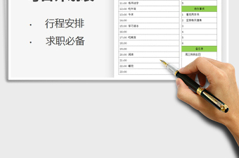 2025年每日计划表