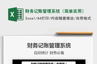 2025年财务记账管理系统（简单实用）