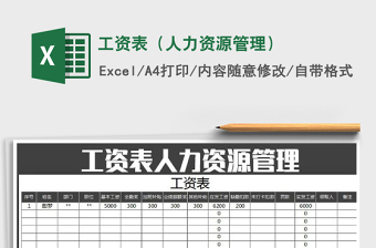 2025年工资表（人力资源管理）