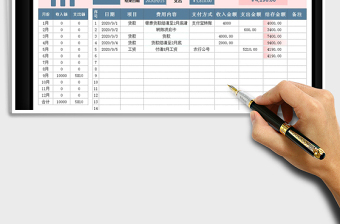 2024年财务收支管理表