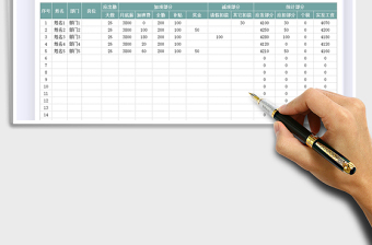 2024年薪酬工资表免费下载