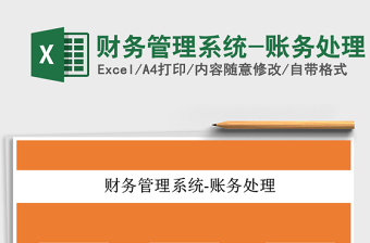 2024年财务管理系统-账务处理