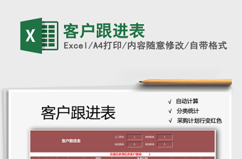 2025年客户跟进表