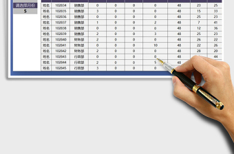 2025年行政月度考勤统计表