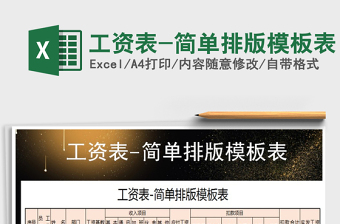 2025年工资表-简单排版模板表