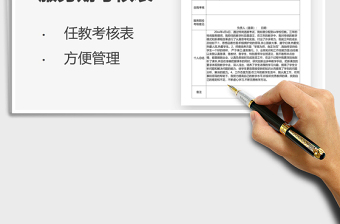 2025年教师任教服务期考核表