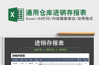 2025年通用仓库进销存报表