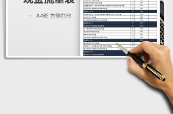 2024年现金流量表格模板（带公式）