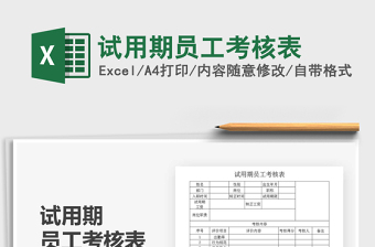 2025年试用期员工考核表