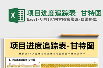 项目进度追踪表甘特图