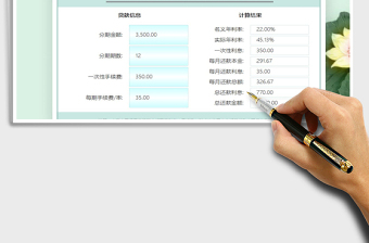 2024年信用分期贷款实际利率计算器