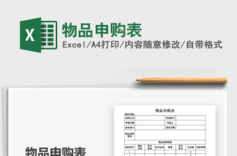 2025年物品申购表