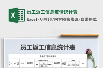 2024年员工返工信息疫情统计表免费下载