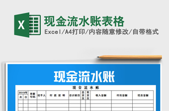 2025年现金流水账表格