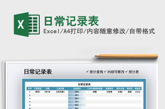 2025年日常记录表