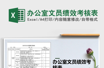 2025年办公室文员绩效考核表