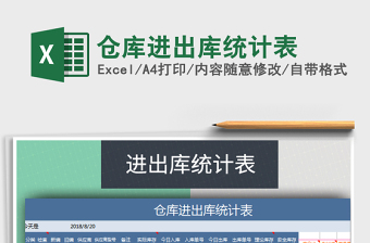 2025年仓库进出库统计表免费下载