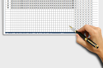 2025年考勤统计表（自带公式）