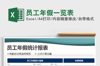 2025年员工年假一览表